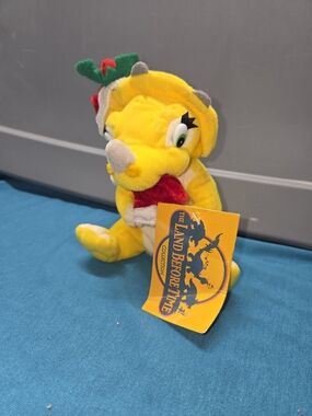 Vintage Rare The Land Before Time Christmas Cera Beanie 6"